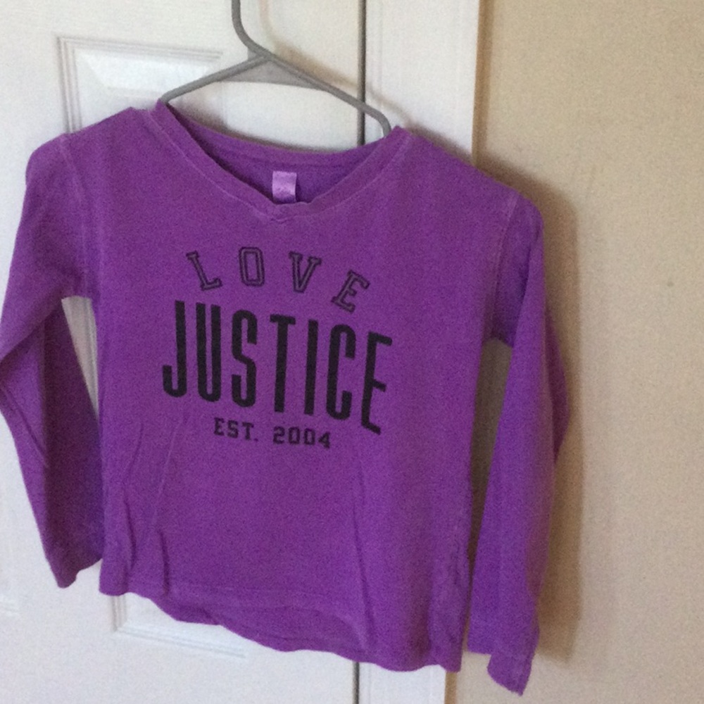 Purple graphic shirt